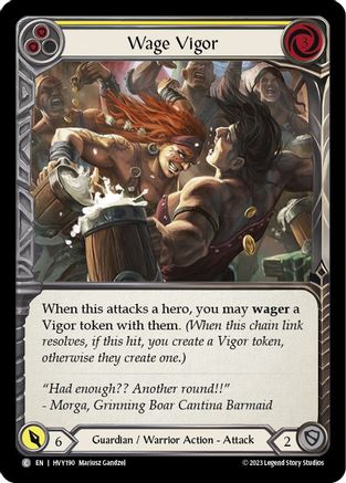 Wage Vigor (jaune) (HVY190) - Feuille arc-en-ciel Heavy Hitters 