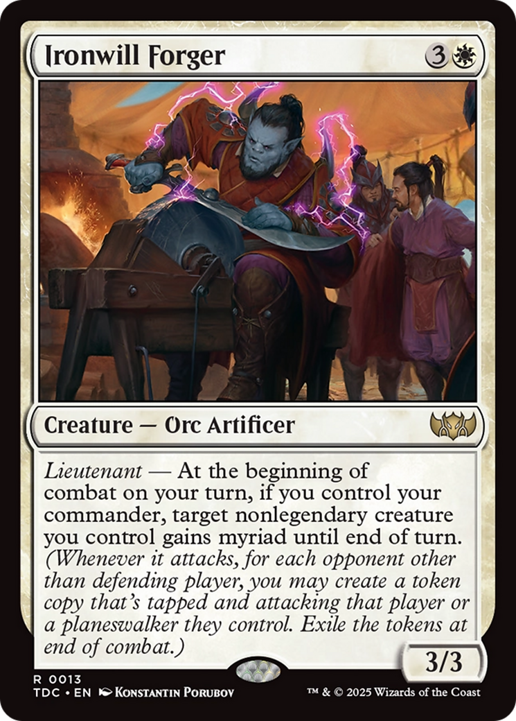 Forgeron de Volonté de Fer (TDC-013) - Commandant : Tarkir : Tempête de Dragons 