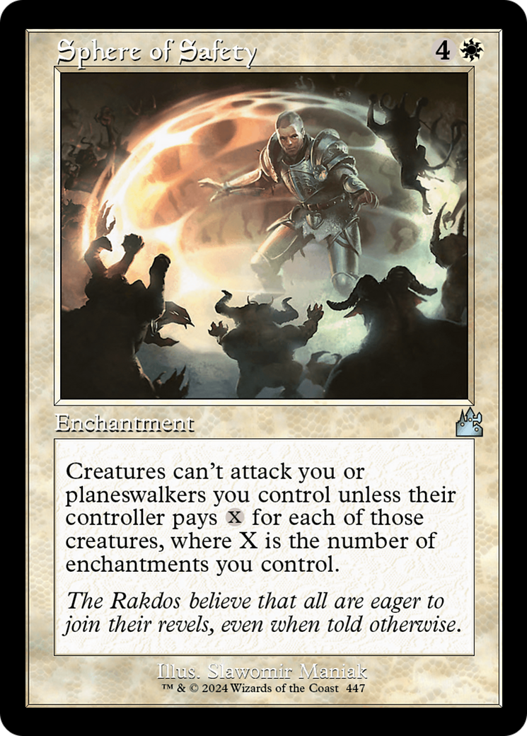 Sphere of Safety (Retro Frame) (RVR-447) - Ravnica Remastered Foil