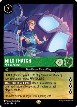 Milo Thatch - Roi d'Atlantis (80/204) - Dans les Inklands Cold Foil 