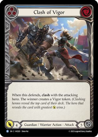 Clash of Vigor (Bleu) (VIC021) - Deck Blitz : Heavy Hitters - Victor 