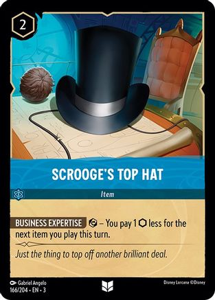 Haut-de-forme de Scrooge (166/204) - Dans les Inklands Cold Foil 