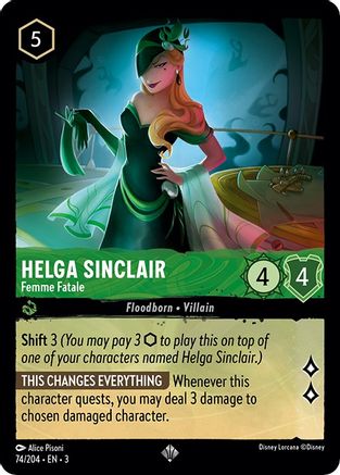 Helga Sinclair - Femme Fatale (74/204) - Dans les Inklands, feuille froide 
