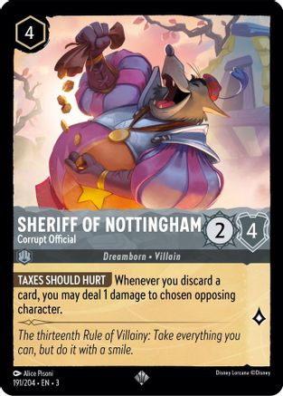 Shérif de Nottingham - Fonctionnaire corrompu (191/204) - Dans les Inklands 