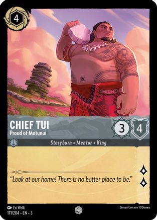 Chef Tui - Fier de Motunui (171/204) - Dans les Inklands Cold Foil 