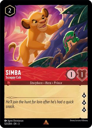 Simba - Scrappy Cub (123/204) - Dans les Inklands (feuille froide) 