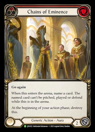 Chains of Eminence - JDG022 (JDG022) - Flesh and Blood: Promo Cards Cold Foil