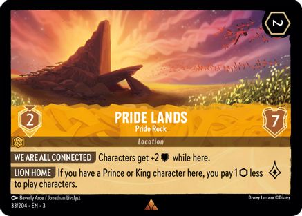 Pride Lands - Pride Rock (33/204) - Dans les Inklands Cold Foil 