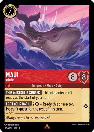 Maui - Baleine (114/204) - Dans les Inklands Cold Foil 
