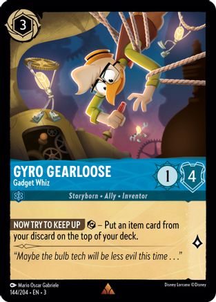 Gyro Gearloose - Gadget Whiz (144/204) - Dans les Inklands Cold Foil 