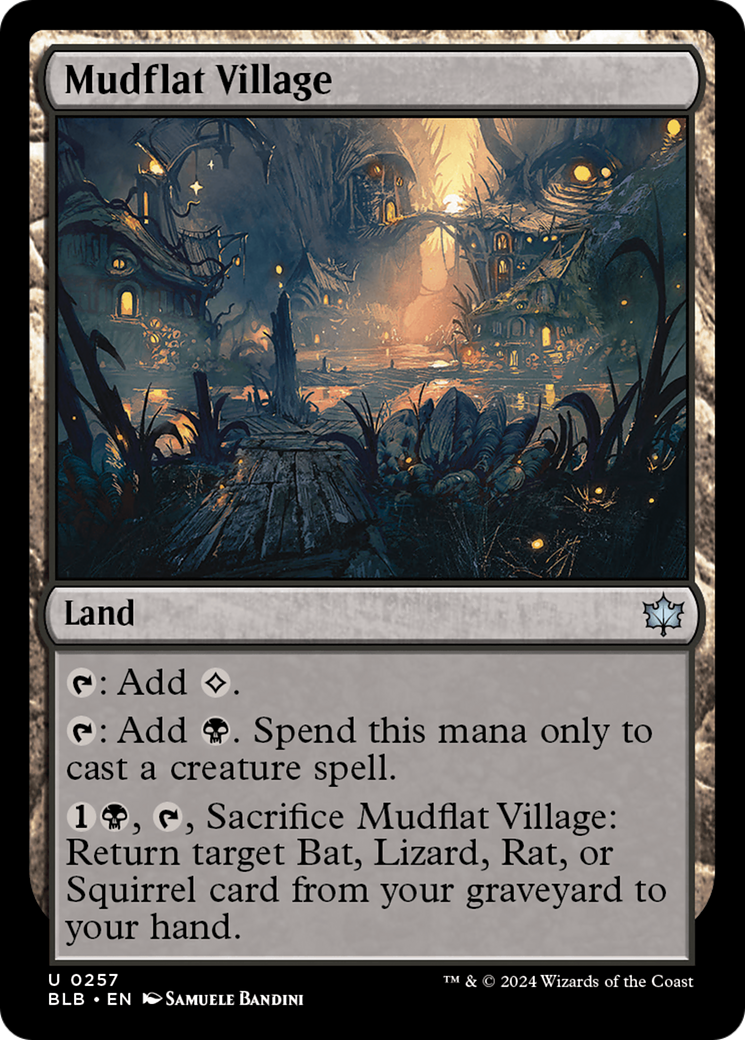 Village de Mudflat (BLB-257) - Feuille Bloomburrow 