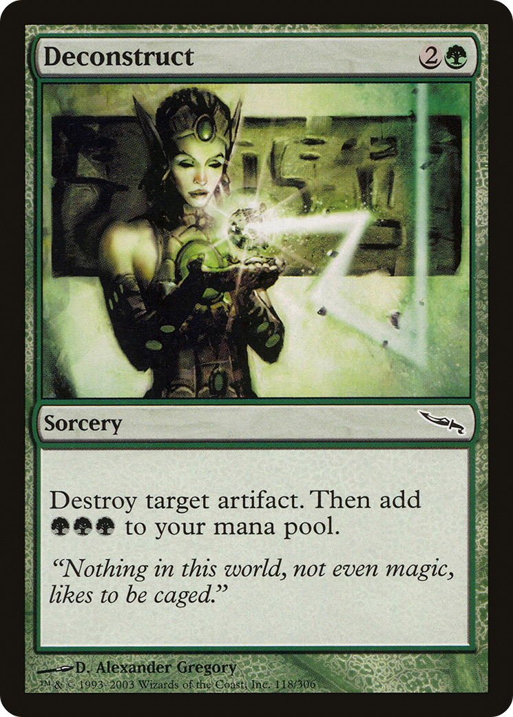 Déconstruire (MRD-118) - Feuille Mirrodin 