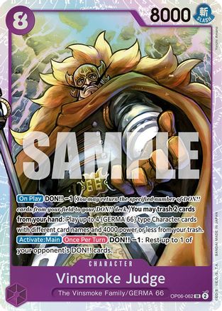 Vinsmoke Judge (OP06-062) - Les ailes du capitaine Foil