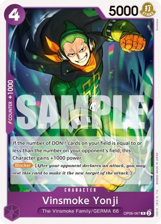 Vinsmoke Yonji (067) (OP06-067) - Les Ailes du Capitaine Foil 