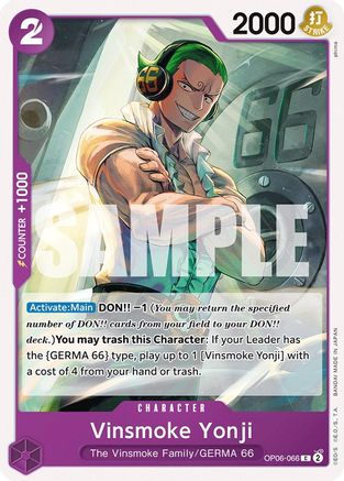 Vinsmoke Yonji (066) (OP06-066) - Les Ailes du Capitaine
