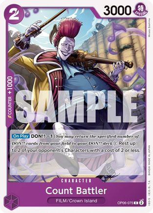 Comte Battler (OP06-075) - Les Ailes du Capitaine 