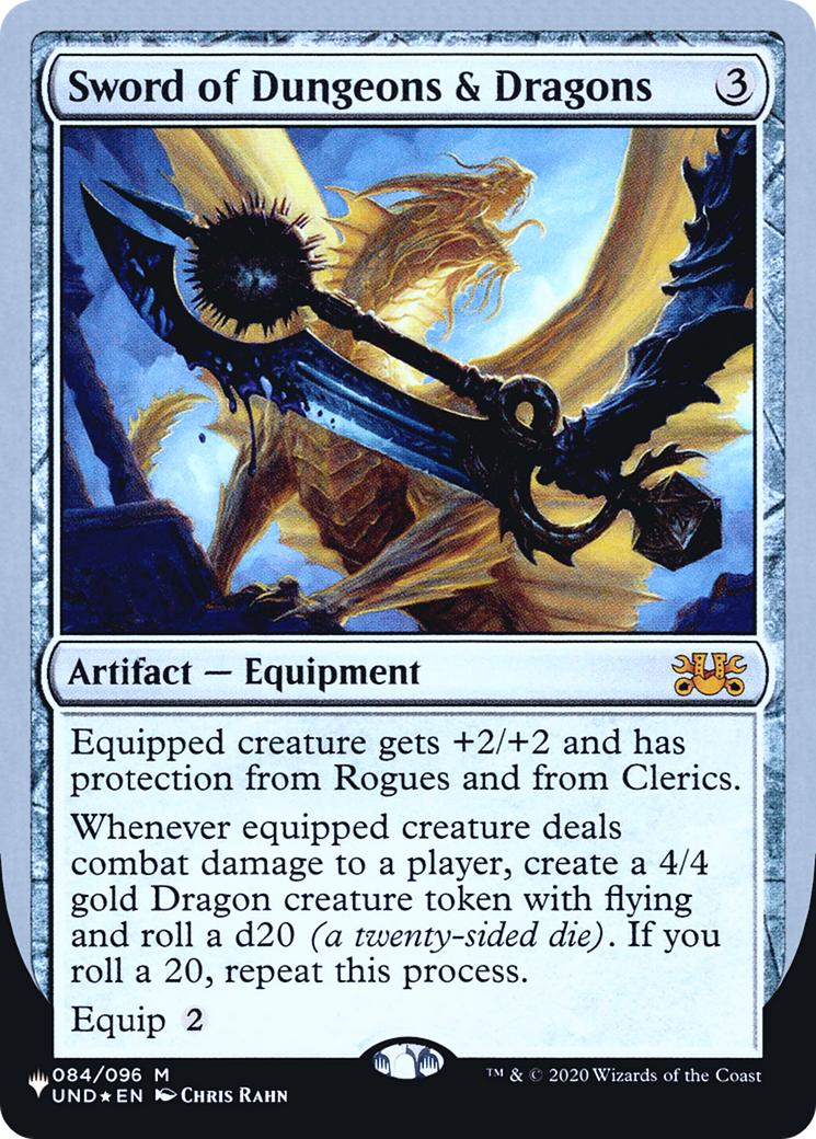 Sword of Dungeons & Dragons (LIST-061) - The List (Unfinity Foil Edition) Foil