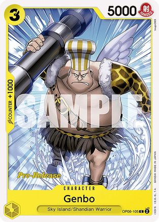 Genbo (OP06-105) - Cartes de pré-version des Ailes du Capitaine 