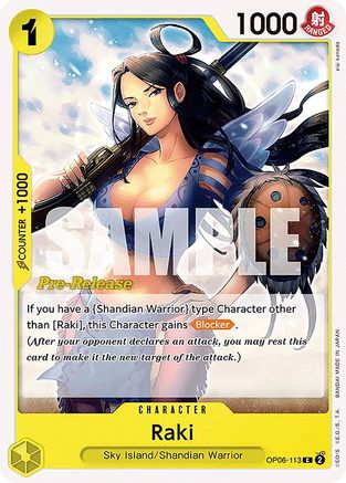 Raki (OP06-113) - Cartes de pré-version des Ailes du Capitaine 