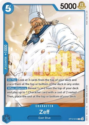 Zeff (ST12-013) - Deck de démarrage 12 : Zoro et Sanji 