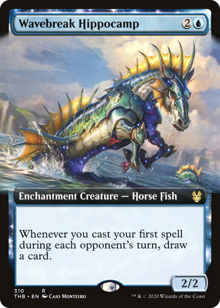 Wavebreak Hippocamp (Extended Art) (THB-310) - Theros Beyond Death: (Extended Art, enchantment)