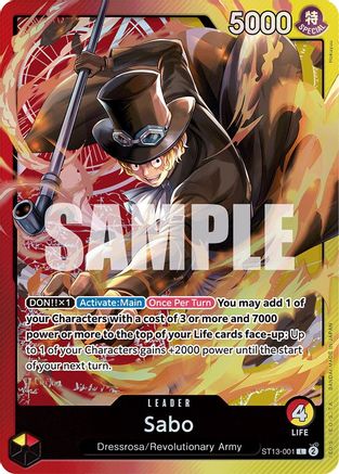 Sabo (001) (ST13-001) - Ultra Deck : Les Trois Frères Foil 