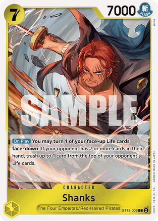 Shanks (ST13-009) - Ultra Deck : Les Trois Frères (Foil) 