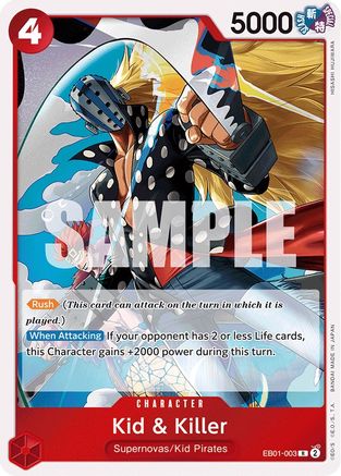 Kid &amp; Killer (EB01-003) - Booster supplémentaire : Collection commémorative 