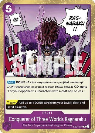 Conquérant des Trois Mondes Ragnaraku (EB01-039) - Booster supplémentaire : Collection commémorative Foil 