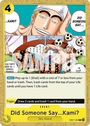Quelqu'un a dit... Kami ? (EB01-060) - Booster supplémentaire : Collection commémorative 