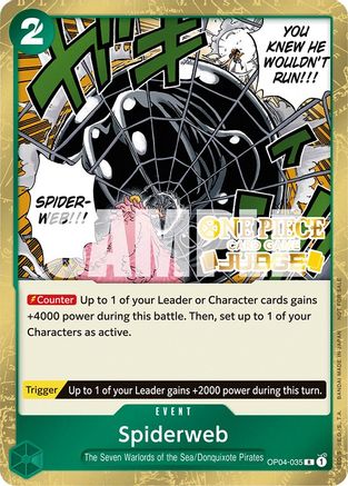 Spiderweb (Judge Pack Vol. 3) (OP04-035) - Cartes promotionnelles One Piece Foil 