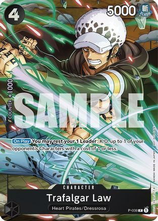 Trafalgar Law (Pack événement Vol. 4) (P-038) - Cartes promotionnelles One Piece Foil 