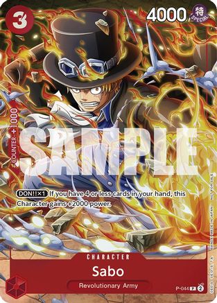 Sabo (Pack événement Vol. 4) (P-044) - Cartes promotionnelles One Piece Foil 