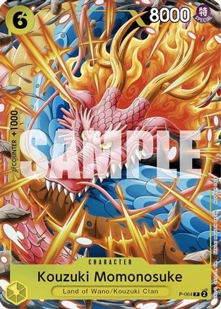 Kouzuki Momonosuke (Pack événement Vol. 4) (P-064) - Cartes promotionnelles One Piece Foil 