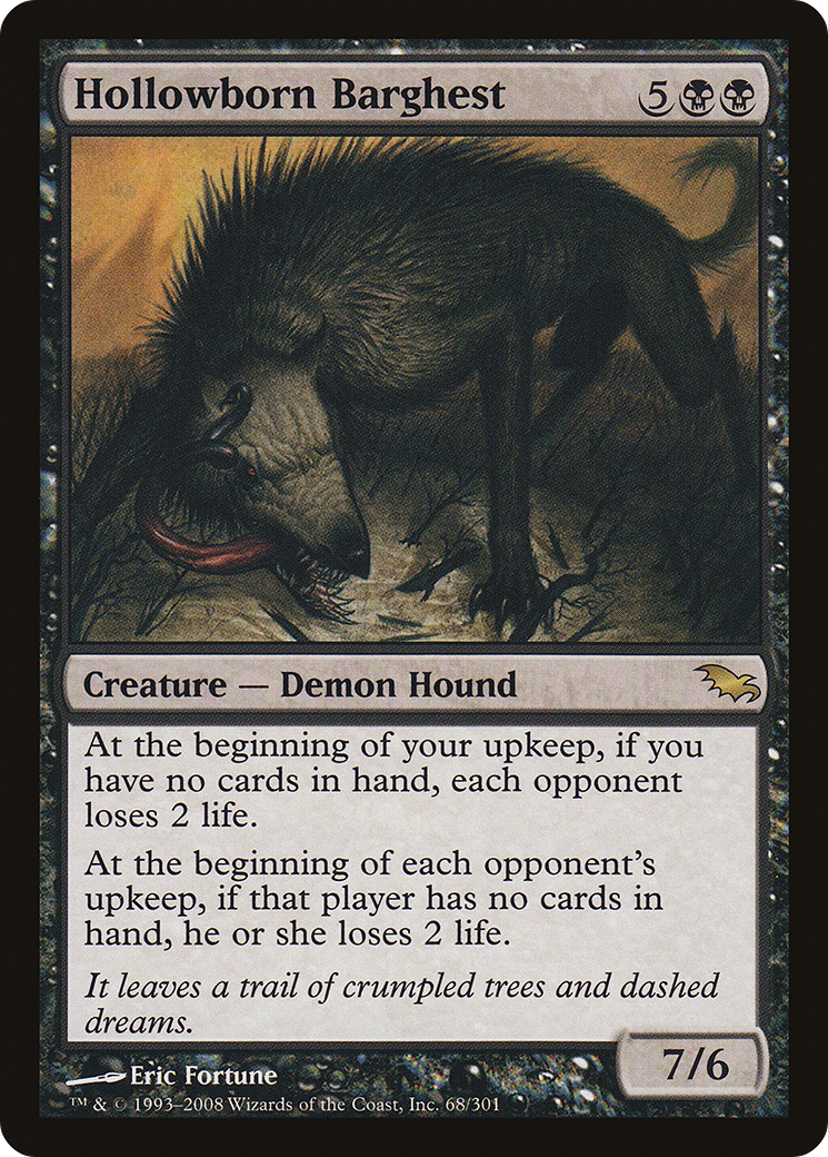 Hollowborn Barghest (SHM-068) - Feuille Shadowmoor 