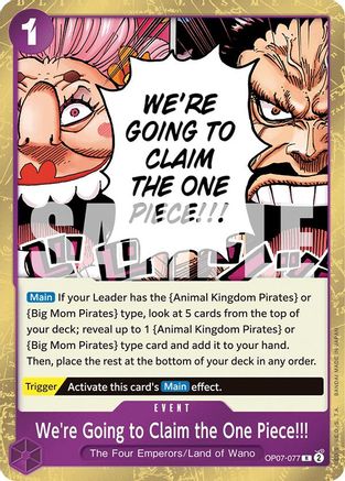 On va s'emparer du One Piece !!! (OP07-077) - 500 ans dans le futur 