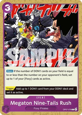Megaton Nine-Tails Rush (OP07-078) - 500 ans dans le futur 