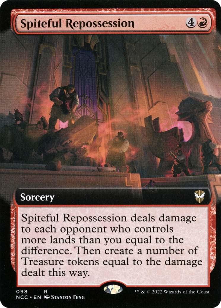 Spiteful Repossession (Extended Art) (NCC-098) - New Capenna Commander: (Extended Art)