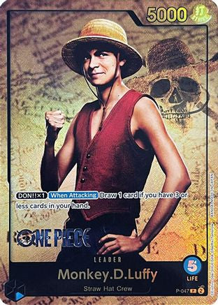 Monkey.D.Luffy (047) (Collection de cartes Premium - Édition Live Action-) (P-047) - Cartes promotionnelles One Piece Foil 