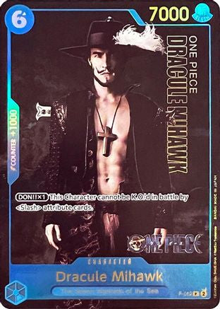 Dracule Mihawk (Collection de cartes premium - Édition Live Action -) (P-052) - Cartes promotionnelles One Piece Foil 