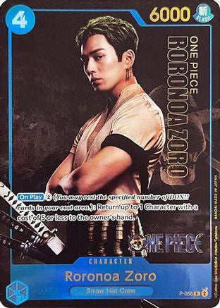 Roronoa Zoro (Collection de cartes premium - Édition Live Action -) (P-056) - Cartes promotionnelles One Piece Foil 