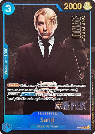 Sanji (Collection de cartes premium - Édition Live Action -) (P-050) - Cartes promotionnelles One Piece Foil 