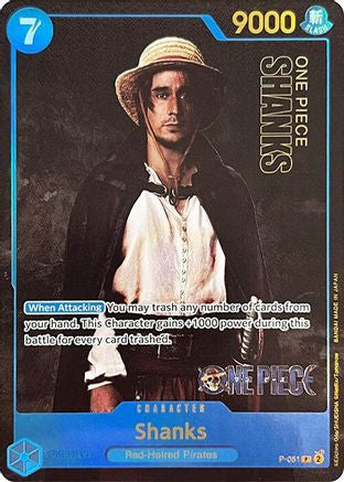 Shanks (Collection de cartes premium - Édition Live Action -) (P-051) - Cartes promotionnelles One Piece Foil 