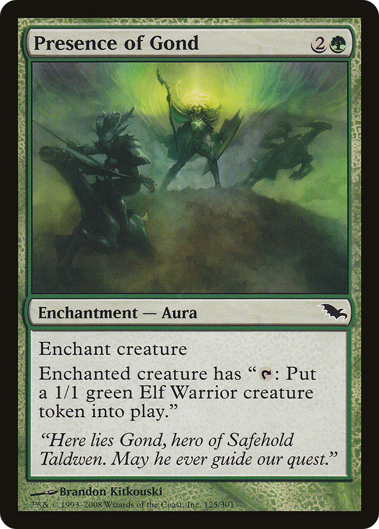 Présence de Gond (SHM-125) - Shadowmoor Foil 