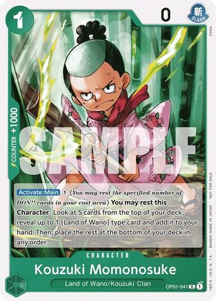 Kouzuki Momonosuke (Pack Tournoi Vol. 7) (OP01-041) - Cartes promotionnelles One Piece 