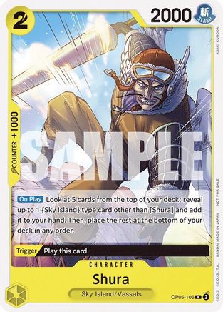 Shura (Pack Tournoi Vol. 7) (OP05-106) - Cartes promotionnelles One Piece 