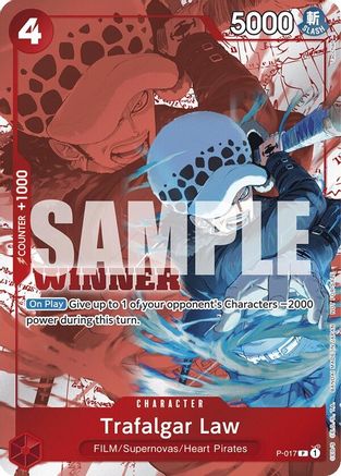 Trafalgar Law (Pack Gagnant Vol. 7) (P-017) - Cartes promotionnelles One Piece Foil 