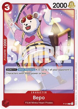 Bepo (Pack Tournoi Vol. 7) (P-019) - Cartes promotionnelles One Piece 