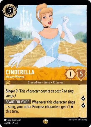 Cendrillon - Melody Weaver (4/204) - Le Retour d'Ursula - Feuille froide 
