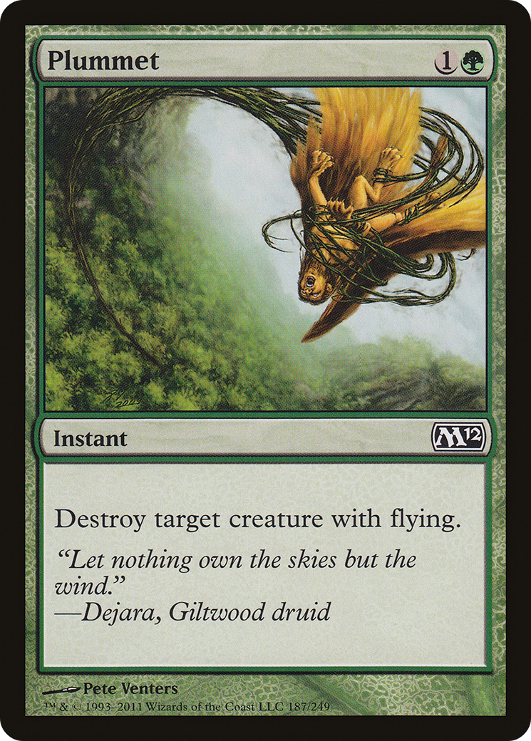 Plummet (M12-187) - Magic 2012 Foil 